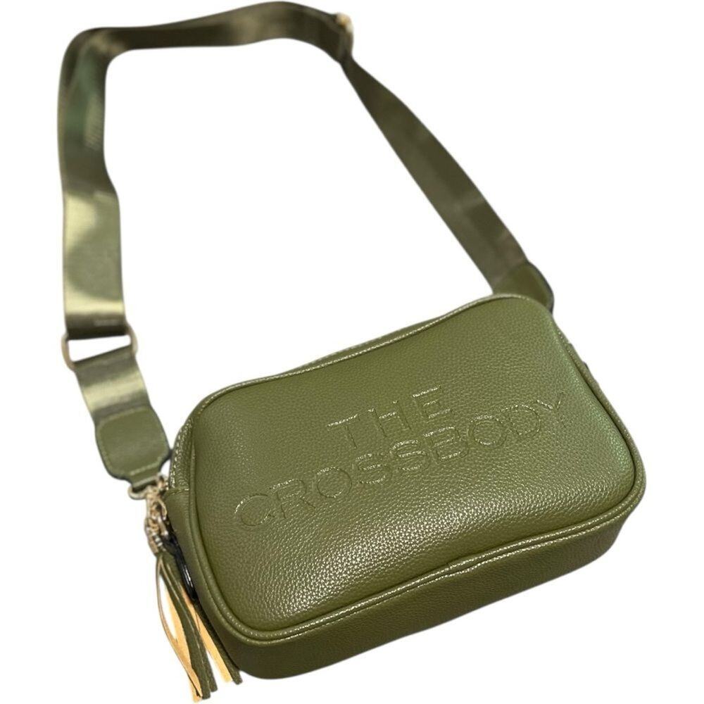  THE CROSSBODY Olive Green Camera Shoulder Crossbody Bag